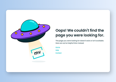 Maratón UI - 404 Page 404 page app branding dailyui design desktop graphic design illustration ui web design