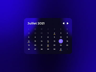 Responsive calendar autolayout calendar dailyui dailyuichallenge date picker design figma glassmorphism gradient responsive ui uidesign