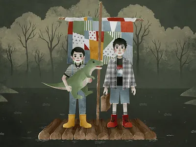 Zjal' art digital art fanart humans illustration illustrator music clip music video retro vintage