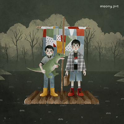 Zjal' art digital art fanart humans illustration illustrator music clip music video retro vintage