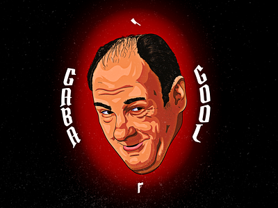 Tony Soprano design illustration portrait sopranos vector vector illustration adobe