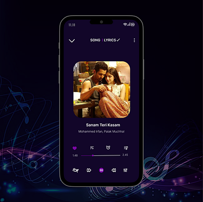 Simple Music Design music design music player simple design page simple music player ui uiux challenge ux