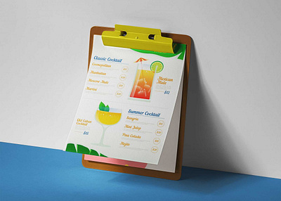 Menu Clipboard Mockup best clean clipboard design free free mockup illustration latest logo menu mockup new premium psd psd mockup ui