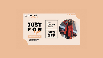 Online Store Web Banner branding design dribbble graphic design illustration logo ui ux web design