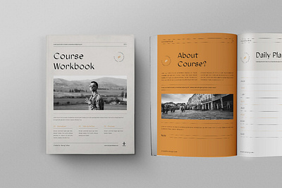 Course Workbook 3d animation branding catalog clean design graphic design illustration indesign logo magazine motion graphics print printable template ui workbook