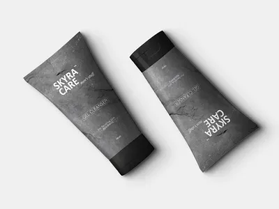 Cleanser Tube Mockup by Rewamped Studios branding design label logo minimalist mockup packaging premium typography