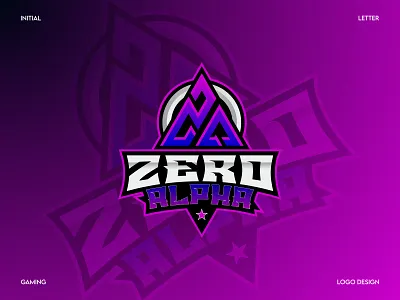 ZERO ALPHA GAMING LOGO DESIGN brand logo branding branding logo business logo creative logo design flat logo gaming logo illustration initial logo logo logos mascot logo minimal logo modern logo professional logo streaming logo twitch logo unique logo