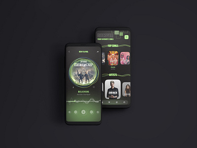 Music app 🎵 appdesign design dribbleshots ui uidesign uiux ux