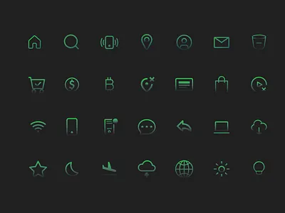 Icons app branding design digital agency icons illustration logo saas ui ux vector