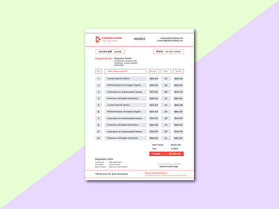 Invoice & Letterhead Design banner billing branding business card design flyer graphic design illustration invoice design invoice documents invoicing letterhead logo order form rate list receipt t shirt ui vector