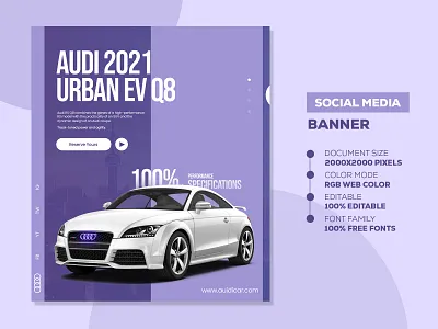 Audi Urban - Social Media Banner Template audi car banner car banner design car banner design advertising car banner design inspiration design social media banner social media banner design social media banner design ideas social media banner design size social media banner pack free social media banner template social media posts and banners