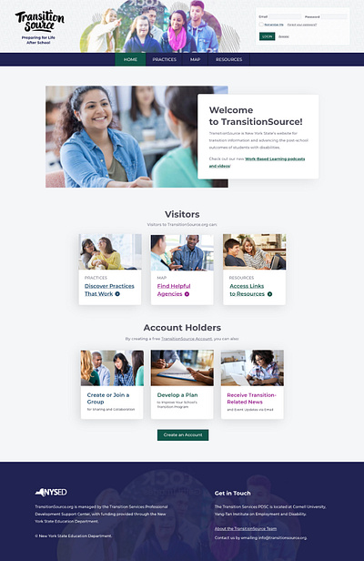 Transition Source Website Mockups design disability layout ui website