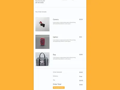 E-commerce transactional email template(Light & Dark Mode)