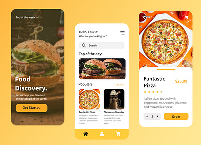 Food Delivery App app branding design icon illustration logo typography ui uiux ux vector