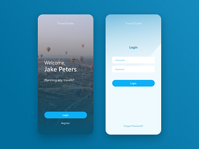 Onboarding & Login Form app creative design form landing login login form minimal mobile mobile app mobile app design onboarding ui ui design uiux ux