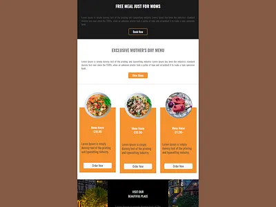 Mother's day special food template business email template email marketing template email template food template html email template mothers day template restaurant template