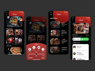 Tasico food App food app food ui design ui ui ux