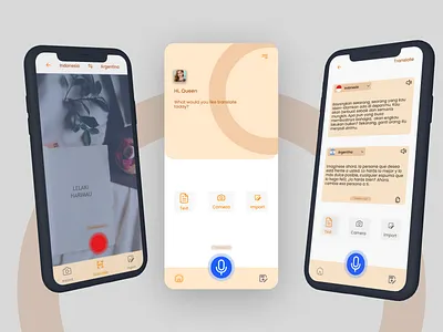 Translate App mobile translate ui ux