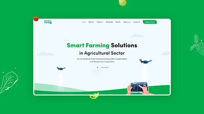 Smartfarm Web UI branding design illustration logo typography ui userinterface ux vector