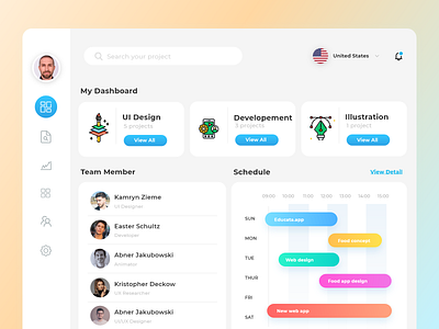 Team Management Dashboard branding graphic design logo ui