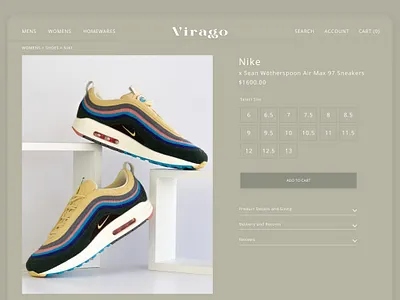 Daily UI - 012 dailyui design ecommerce green illustration item nike product sage sign in ui ui ux uiux ux design uxdesign webpage website
