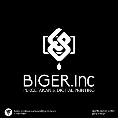 BIGER.Inc Contest Logo bg brand branding design elegant graphic design initial letter lettermark logo modern monogram monogram logo simple wordmark