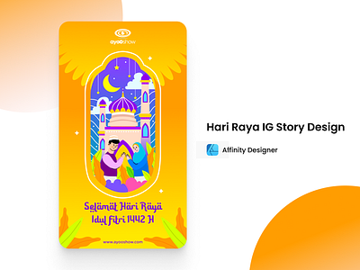 Selamat Hari Raya - Eid Fitr affinitydesigner design illustration vector