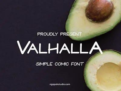VALHALLA SIMPLE COMIC FONT | calligraphy calligritype comic craft creativefabrica digitallettering display font envato font font awesome handcraft handmade handmadefont letter lettering logotype procreatelettering script style typegang