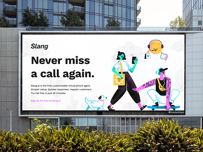 Slang - Webflow Design and Build ai b2b brand brand design brand designer brand identity branding call design design agency design studio icon illustration logo modern saas typography ui webflow