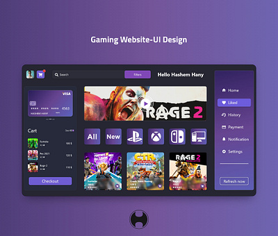 Gaming Website adobe xd figma graphic design ui ux