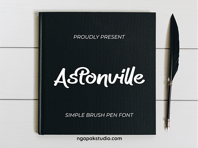 ASTONVILLE SIMPLE BRUSH PEN FONT | NGAPAKSTUDIO.COM brushpen calligraphy craft creativefabrica display display font envato font font awesome handcraft handmade invitation letter lettering logotype script swash typegang typography wedding