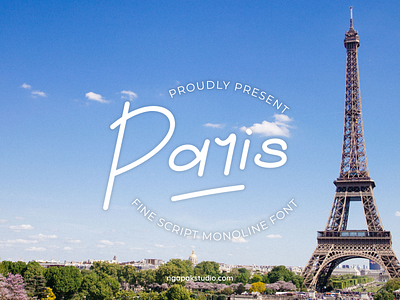 PARIS FINE SCRIPT MONOLINE FONT | brush calligraphy creativefabrica creativemarket digitallettering display display font envato font font awesome invitation letter lettering monoline quirky script simple swash typegang wedding