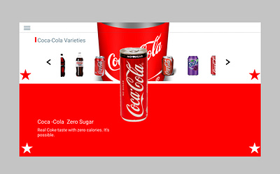 Coca-Cola Product web page