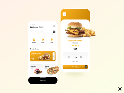 Food Delivery App app app design branding burger clean colors design donuts dribbble dribbble best shot food food app food delivery app graphic design minimal pizza typography ui uiux ux