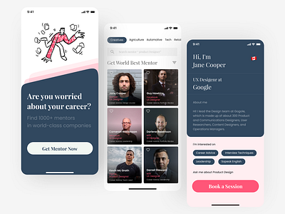 Find Mentor iOS App app design app ui design app ux app ui find mentor ios app mentor app mobile mobile app mobile ui mobile ux ui ui design ux ux design ux ui ux ui design