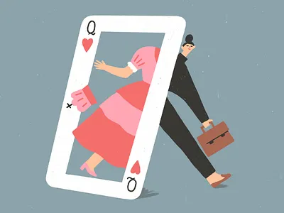 IWD 2021 illustration independent iwd power queen strength women