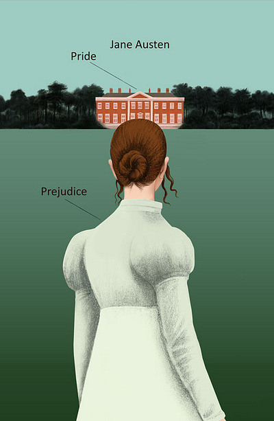 Pride and Prejudice book cover book cover illustration jane austen poster pride and prejudice