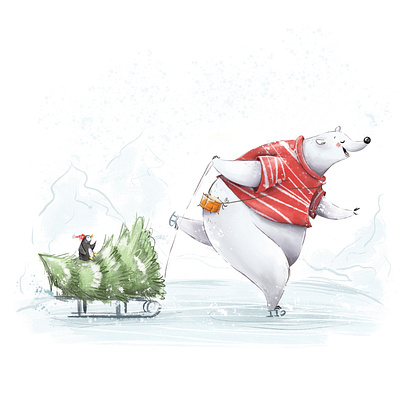 christmas story cartoony character design childrenbook illustration illustration kidlit