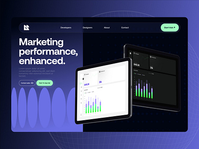 Landing page | dashboards clean concept design figma ipad minimal mockup typography ui uidesigner uiux uxdesigner