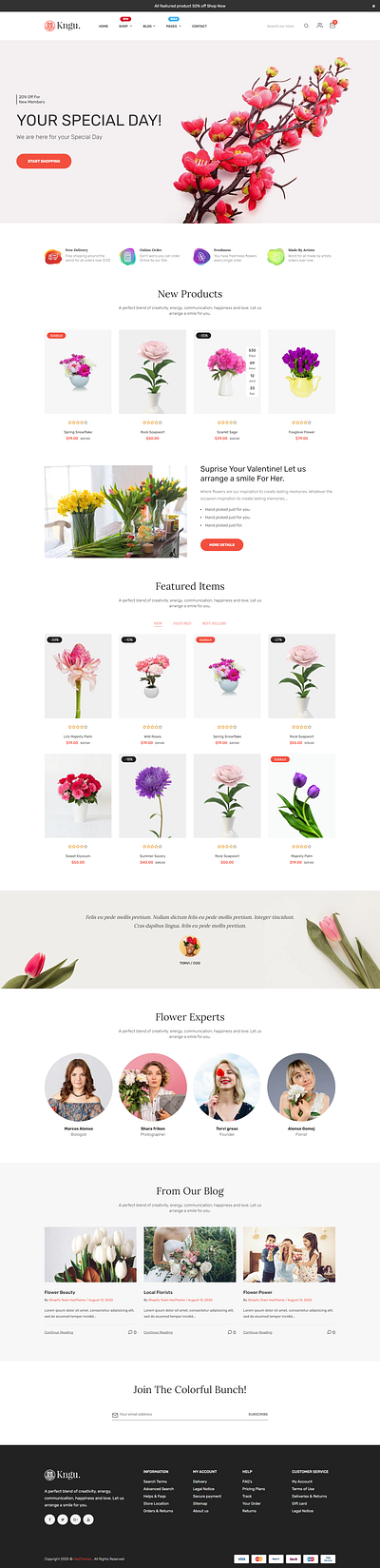 Flower Shop Website designs, themes, templates and downloadable graphic ...