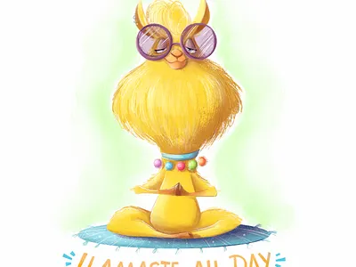 Llamaste cartoony character design childrenbook illustration illustration kidlit