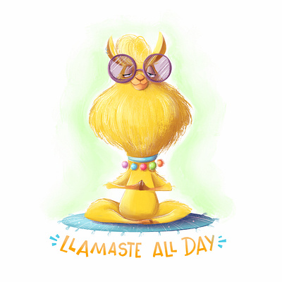 Llamaste cartoony character design childrenbook illustration illustration kidlit