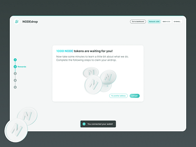 NODEdrop 3d airdrop crypto dappnode eth ethereum steps ui web wizard