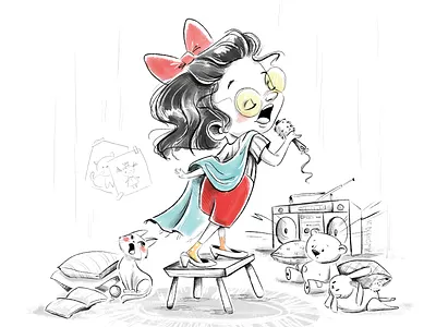 Song cartoony character design childhood week childrenbook illustration illustration kidlit
