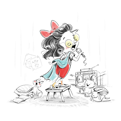 Song cartoony character design childhood week childrenbook illustration illustration kidlit
