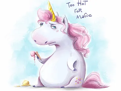 Too hot cartoony character design childrenbook illustration illustration kidlit