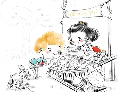 Trade cartoony character design childrenbook illustration illustration kidlit