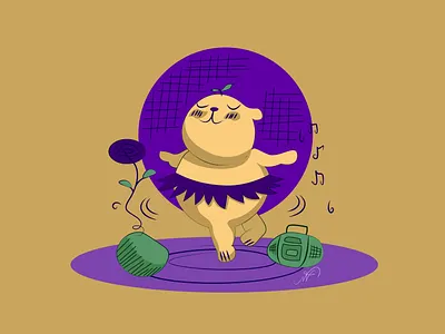 Dancing Bear bear bear cartoon bear drawing bear illustration dancing dancing bear drawing illustration sketch