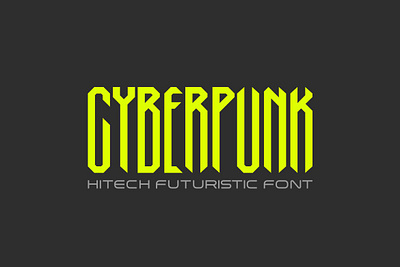 Cyberpunk Font blockchain crypto cryptocurrency cyberpunk digital display font fonts future futuristic gothic horror lettering logo magic sans serif science strong technology vintage