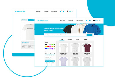 Custom T-Shirt custom t shirt design ui web design